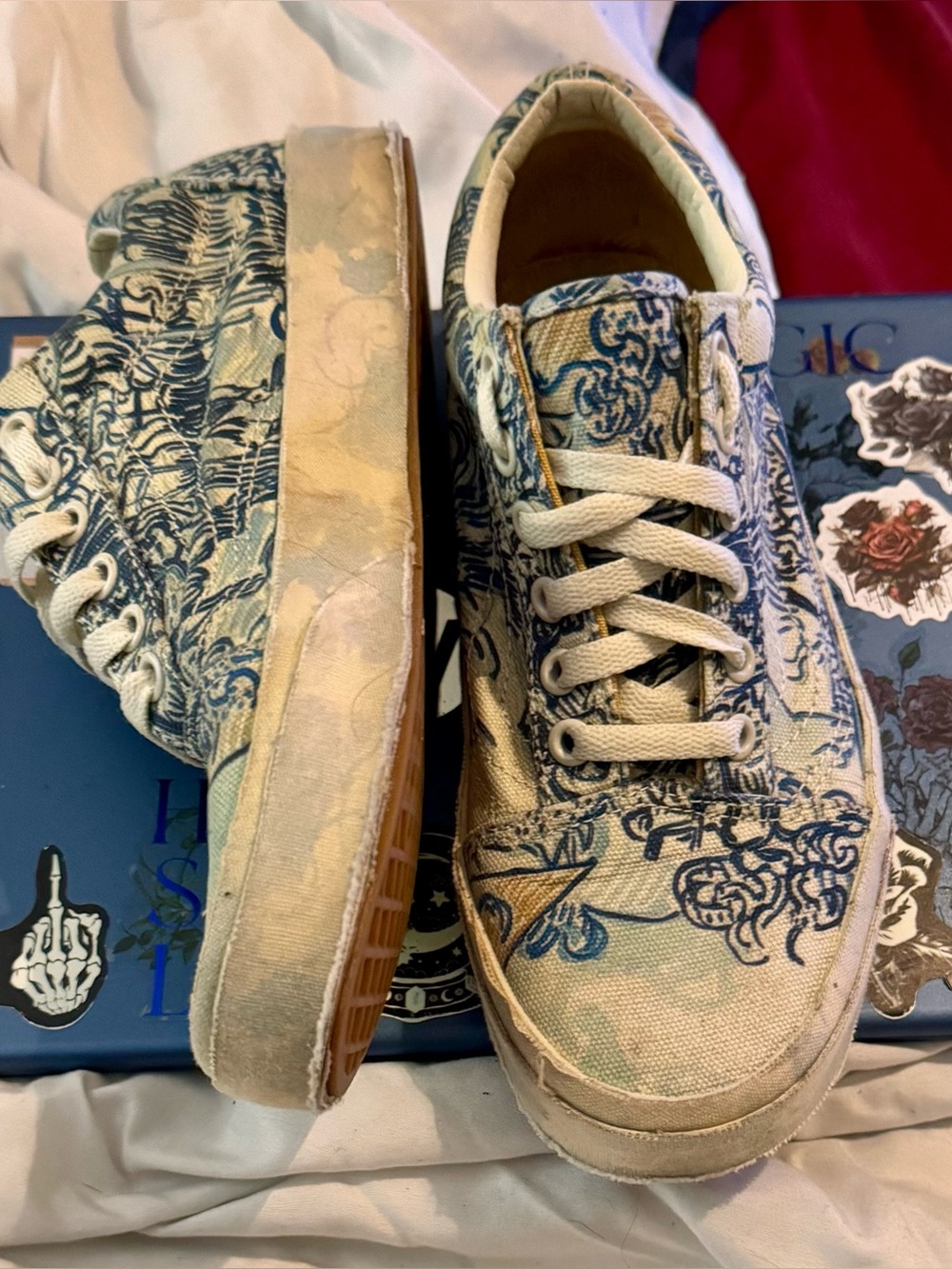 Vans Old Skool Van Gogh Old Vineyard Sneakers Sz. 7.5W